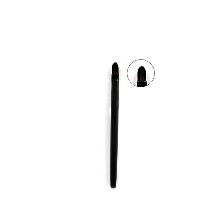 Factory Direct Short Handle Aluminum Tube Single Portable Best Lip Brush