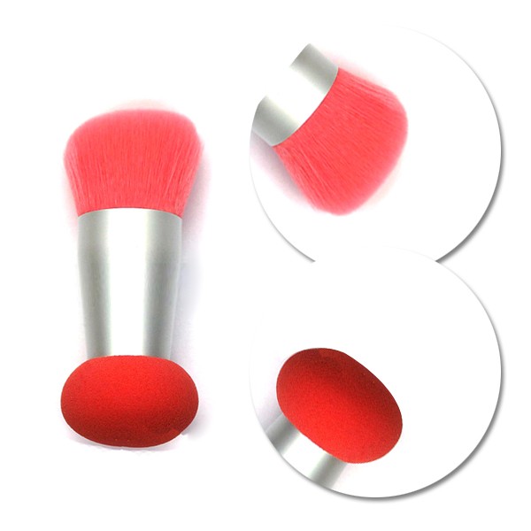 Double Ended Makeup Brush Sponge with Powder Brush