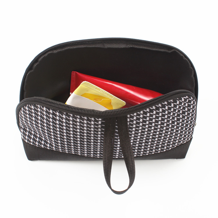 Houndstooth Cosmetic Pouch Bag Travel Hand Pouch Purse Makeup Bag