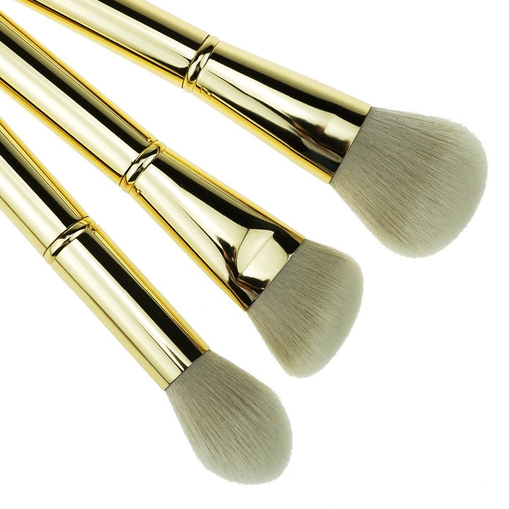 11Pcs Gold Makeup Brush Kit Metal Brush Kit In Beauty