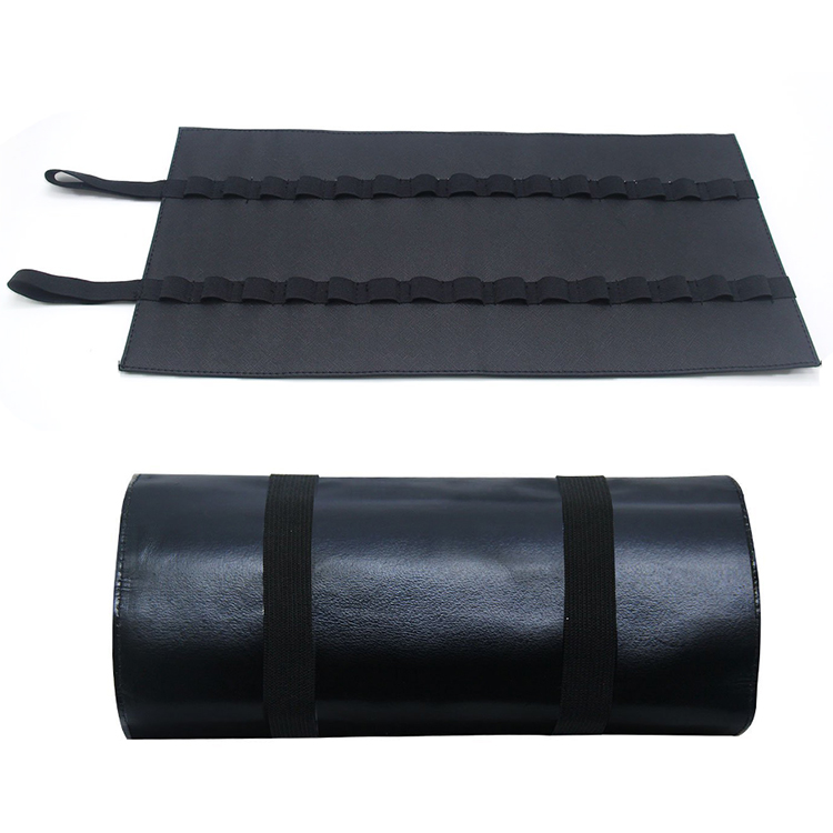 Professional Lipstick Holders Rolling Up Lipstick Organizer Foldable Brush Cosmetic Bag