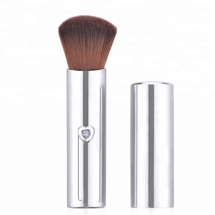 Custom Logo Crystal Retractable Kabuki Powder Makeup Brush