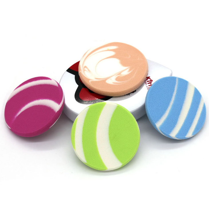 2019 Direct Factory Washable SBR Multi Functional Mixed Colors 2D Beauty Makeup Sponge Blender