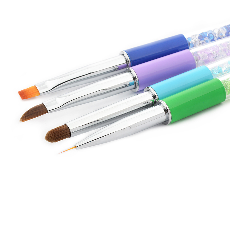 Crystal Kolinsky Art Paint Nail Polish Brushes Set