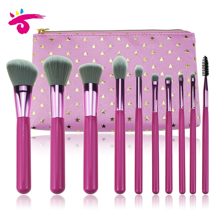 2019 new 10pcs star makeup brush custom maquillage cosmetics makeup brush set