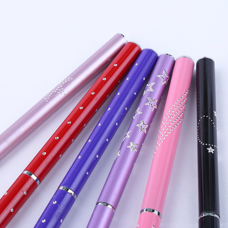 Professional Brand Nail Art Tool Crystal 6pcs Metal Penholder Nail Brushes Art Set