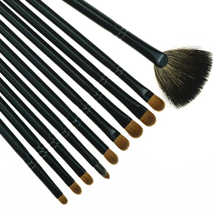 32Pieces Shenzhen Factory Professional Customized Black Cosmetic Brush Set Pouch