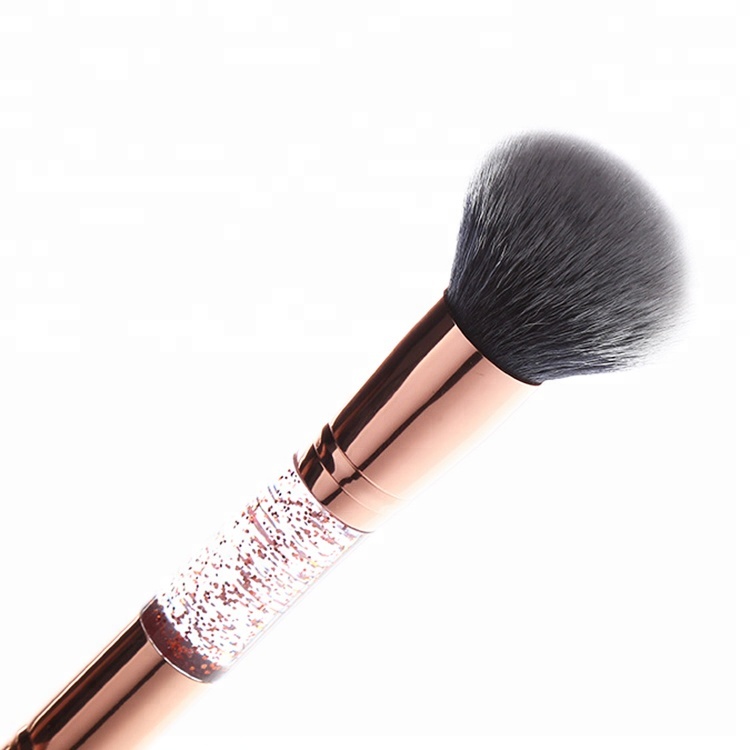 Trending Products 2018 New Arrival Maquillaje Profesional Blush Brush Glitter Vegan Blush Brush For Makeup