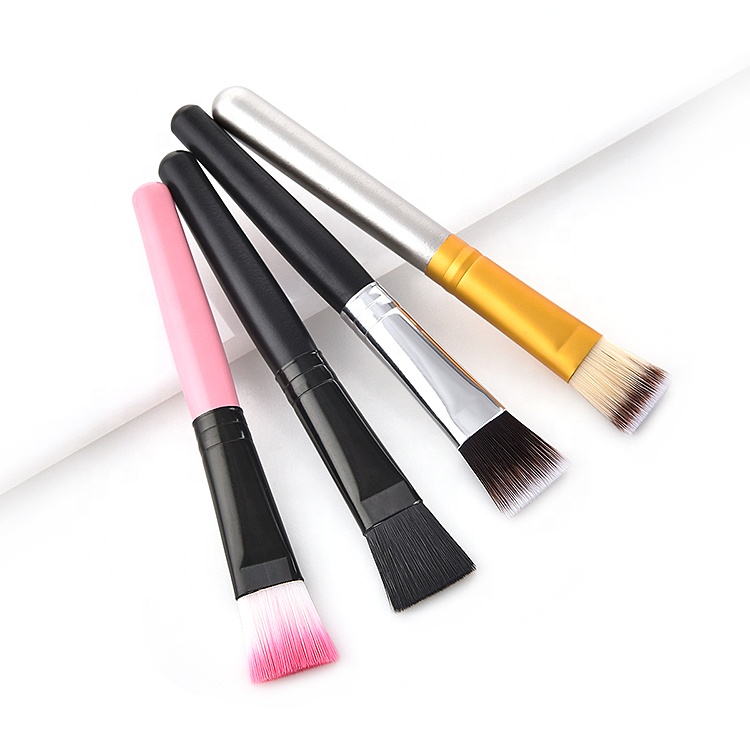 Logo Matt Wooden Cosmetic Tool Synthetic Clay Mask Makeup Brush