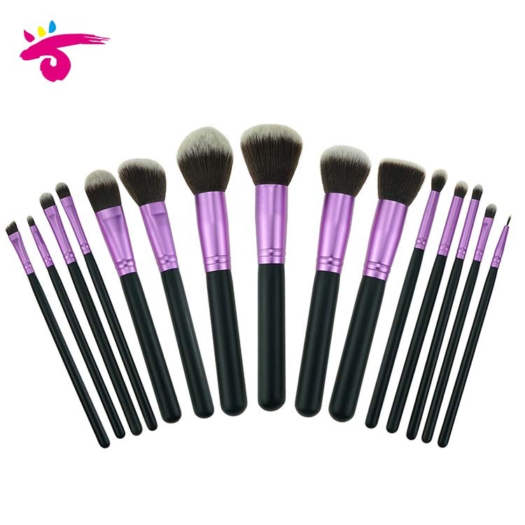 professional synthetic 15pcs makeup brush cosmetics makeup brushes set