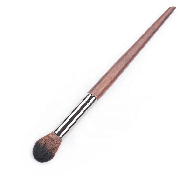 High End OEM Face Synthetic Wood Bleding Brush Tapper Makeup Highlight Brush