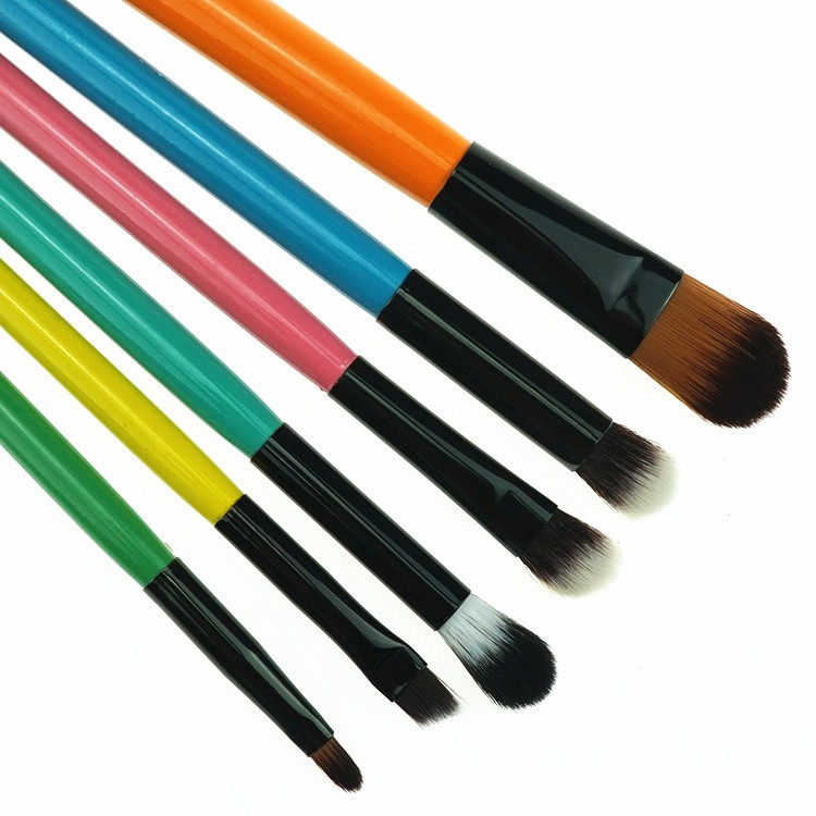 New design colorful 12-colour cosmetic brushes with PU bag