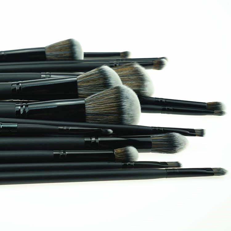 25 Piece Black Matte Bare Minerals Makeup Brushes Kit Makeup Brushes For Sale