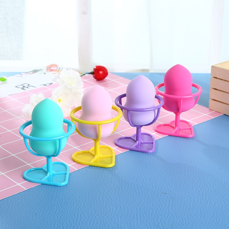 Blending makeup sponge Latec-free Yes Washable Beauty powder puff with sponge holder