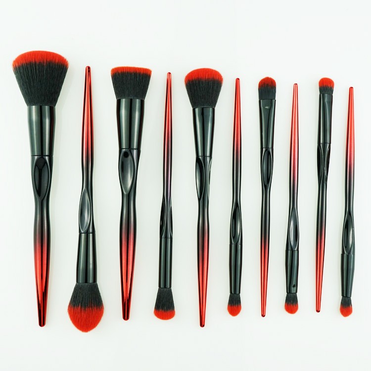 Factory Sell Novel Style Cruelty-free Makeup Brushes with Custom Logo 10PCS Cosmetic Brushes for Makeup