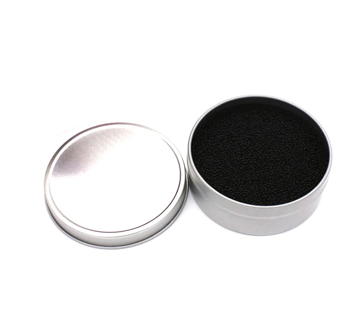 Round brand new Cellulose Sponge with round tin box