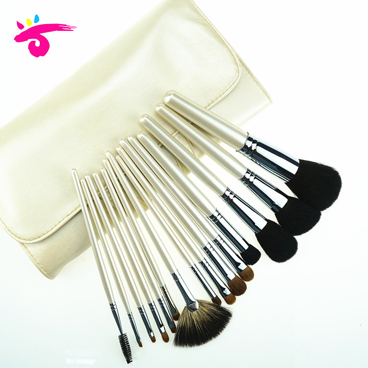 Factory Supply White Pearly Handle Kit Pincel de Maquiagem with Custom Logo