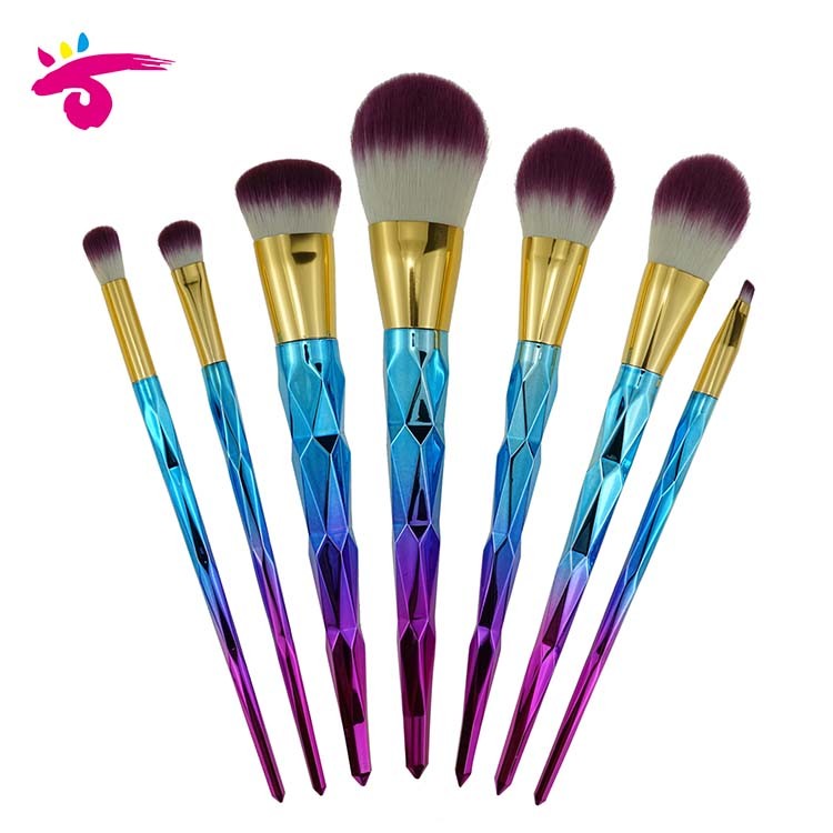 Wholesales OEM 7pcs Vegan Pravite Label Makeup Brushes Makeup