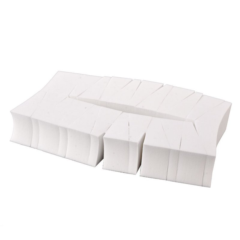 24pcs white Facial Foundation Cosmetic Puffs Sponge Wedges Functionality Makeup Beauty Triangle Powder Puff