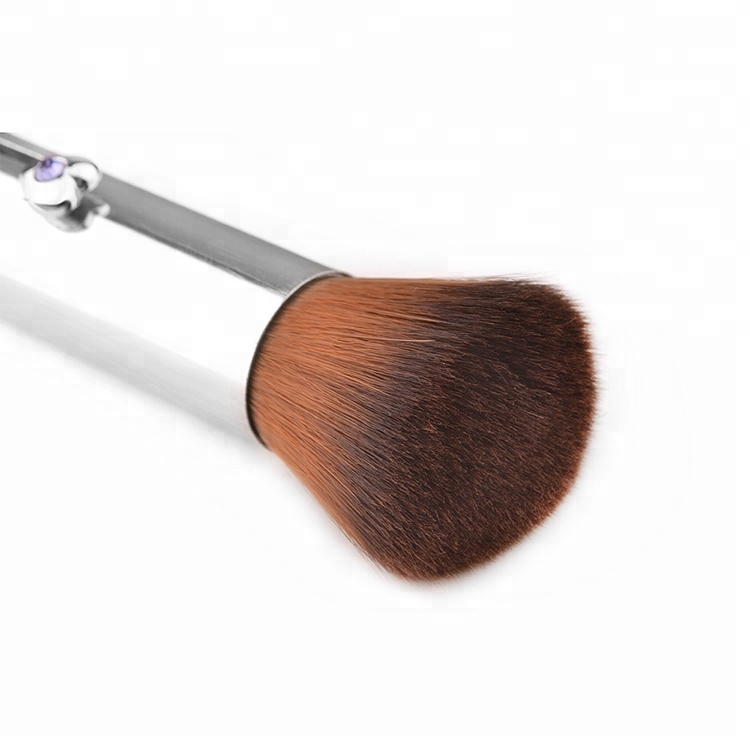 Custom Logo Crystal Retractable Kabuki Powder Makeup Brush