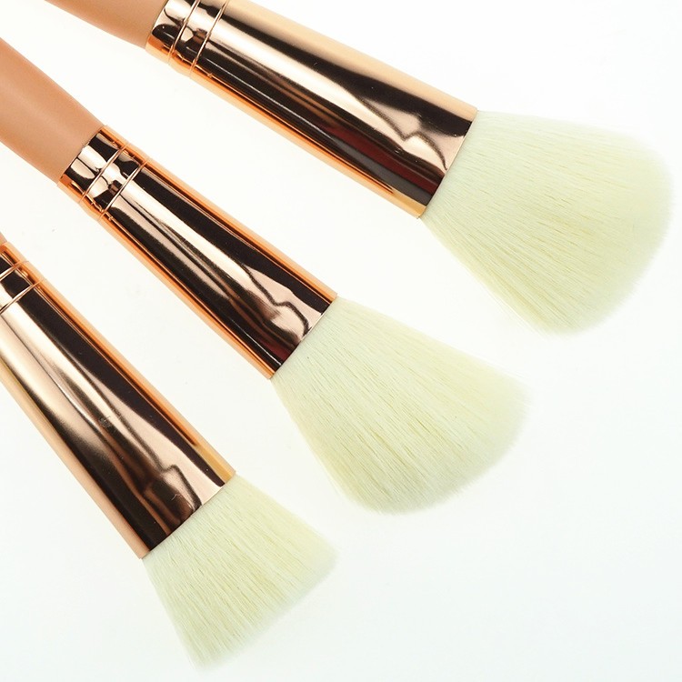 Factory wholesales private label goat hair make up brushes makeup cosmetic brush set