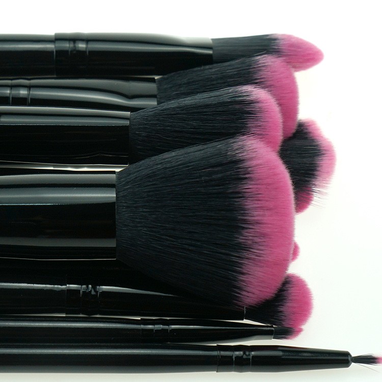 Factory wholesales private label black powder makeup brush eyeshadow makeup brush set