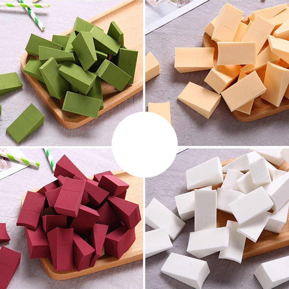 48 Pcs/Block Wedge Cream Makeup Sponge Beauty Cosmetic Puff Blending Paint Sponge Powder Puff Hydrophilic