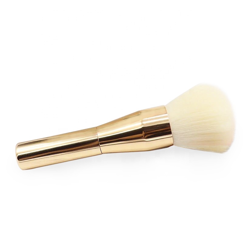 Travel Powder Brush Gold Color Metal Hnald Powder Cosmetic Brush