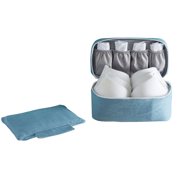 Travel Denim Toiletry Bag Large Makeup Cosmetic Pouch Hygiene Bag Toiletry Organizer for Men and Women Bathroom Bag