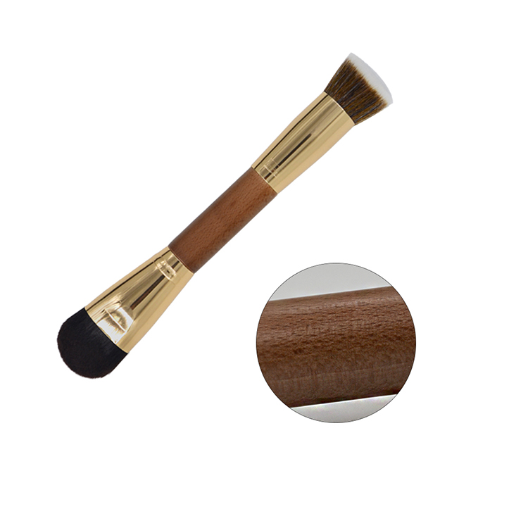 Customised Double Ended Foundation Makeup Brush with Synthetic Hair
