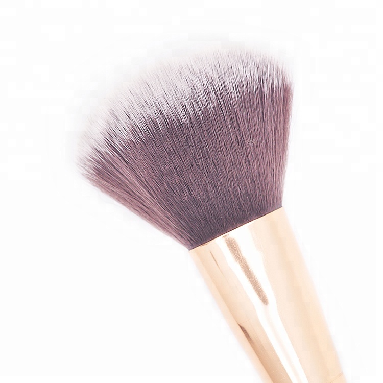 Rose Gold Ferrule Maquillajes Wholesale Makeup Brushes Single Face Powder Brush Kit For Makeup