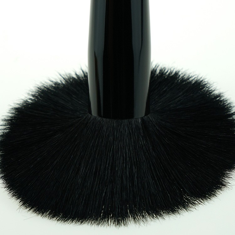 Best quality goat hair black makeup brush cosmetic brushes set with tube
