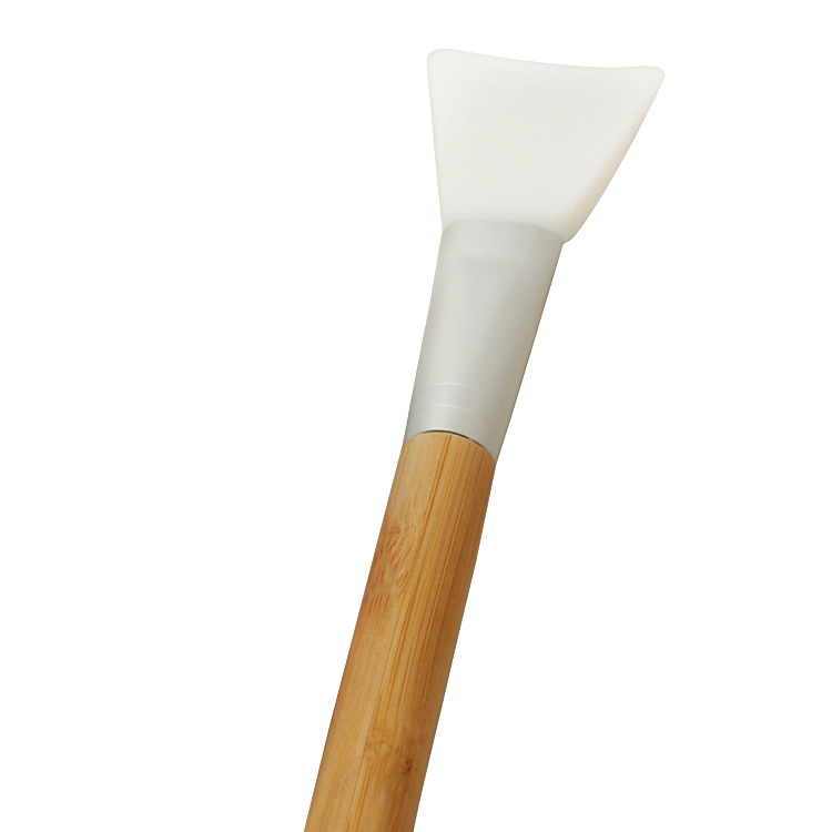 bamboo handle face mask making tool silicone brush face mask cosmetics brush for mask