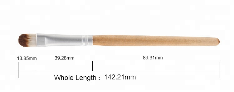 Eco-friendly Bamboo Cruelty-Free Synthetic Basic Makeup Eyeshadow Concealer Brush