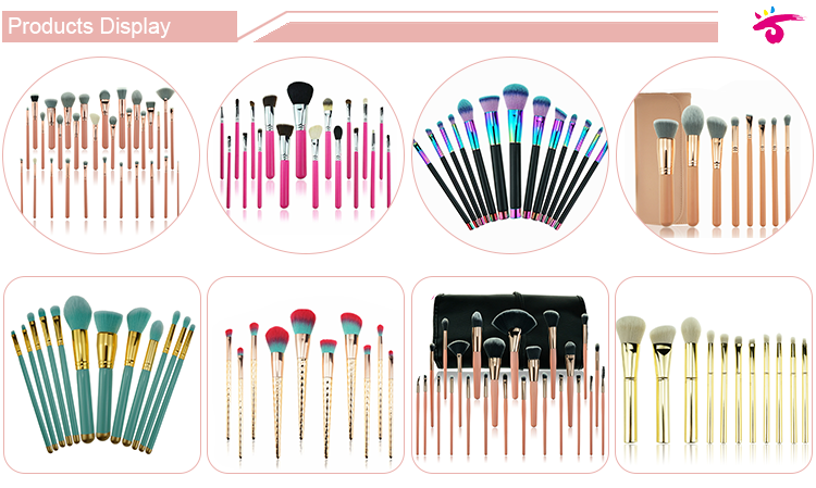 Low OEM Cheap Good Quality Makeup Set Private Label 11pcs Cosmetic Brush with Case Make Up Artist Brush Set