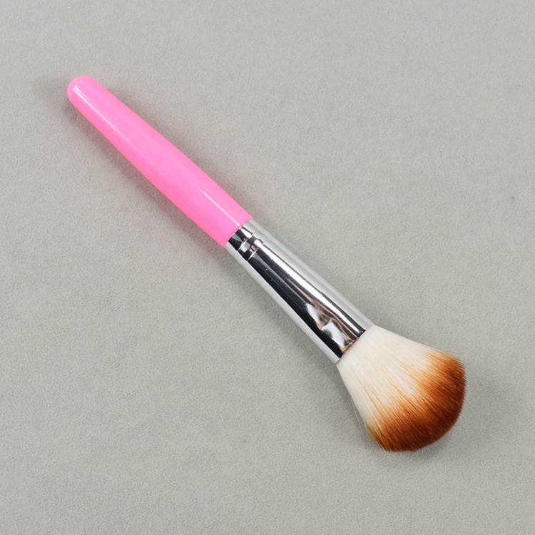 Wood Handle Single Mini Synthetic Makeup Powder Brush