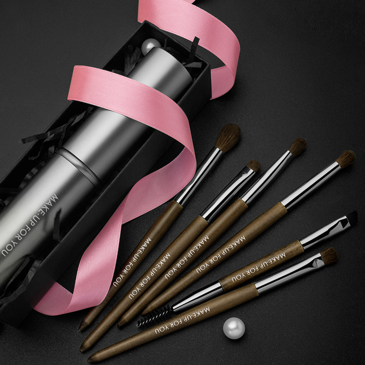 Pony Hair Cosmetic Eye Brush Makeup Eyeshadow Blending Brush Set