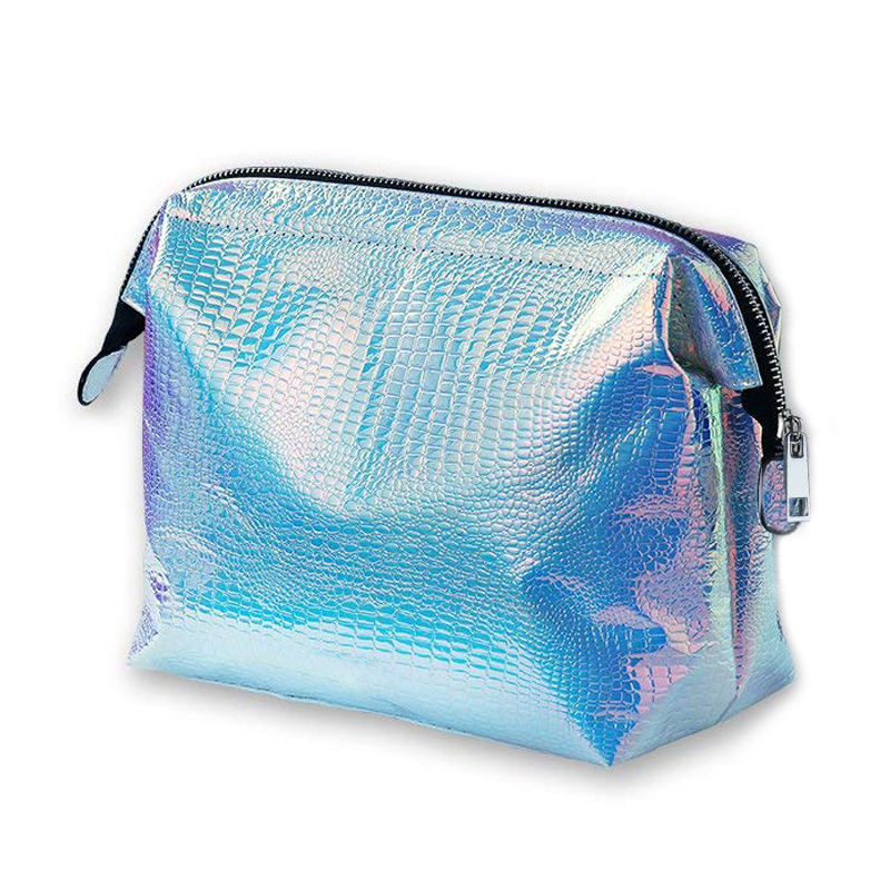 Holographic Makeup Bag Cosmetic Shiny Rainbow Pouch Portable Hand Bag Colorful Laser Iridescent Pouch