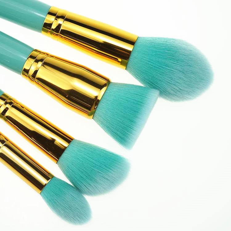 Wholesales vegan OEM 12pcs private label cosmetic makeup brushes makeup with pouch