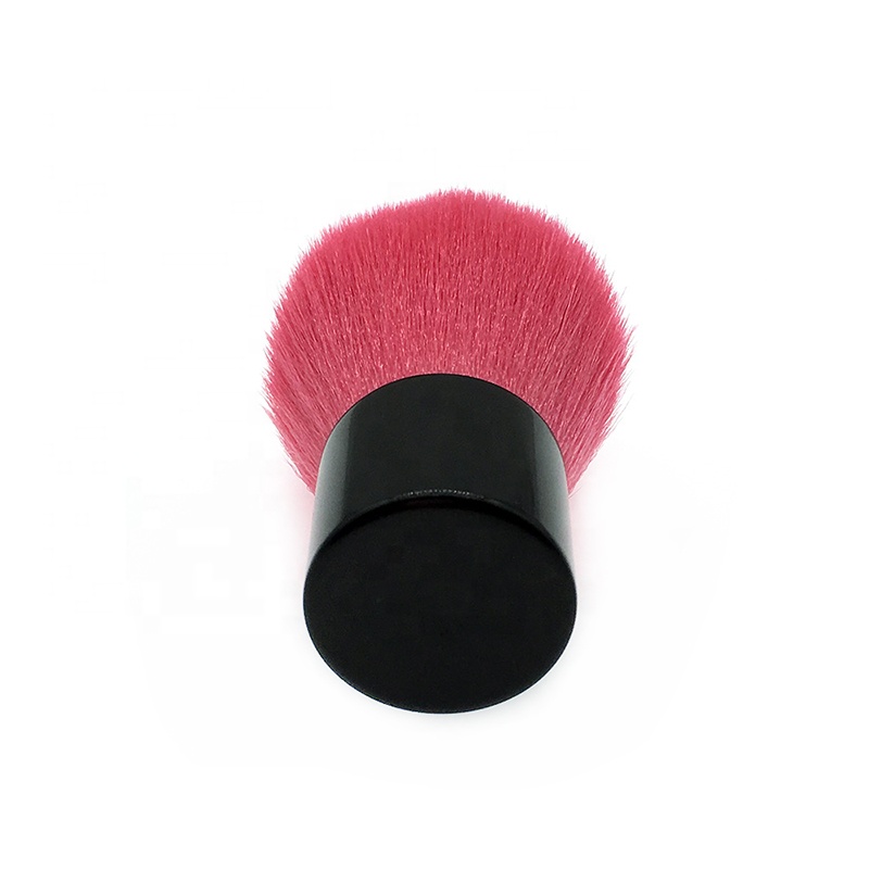 Single Black Base Red Hair Cosmetic Kabuki Powder Brush