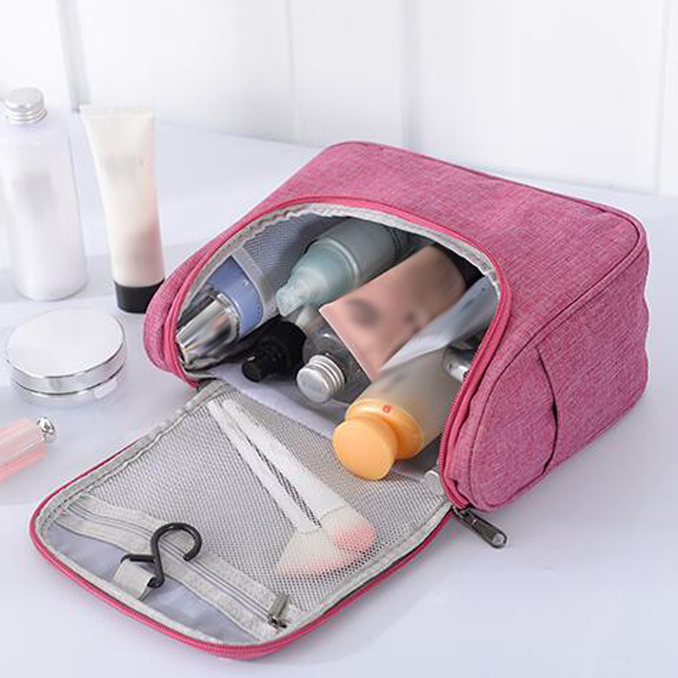 Travel Toiletry Bag Waterproof Zip Organizer Hanging Women Cosmetic Bag Makeup Pouch