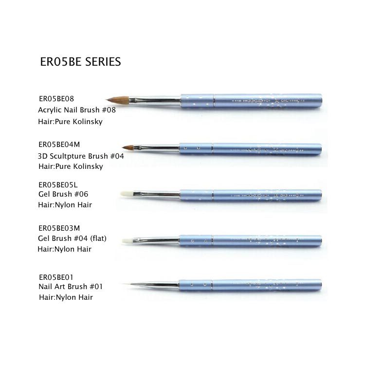 Hot Sale Beauty Products Paint Brush Nail Art Design Private Label 5pcs Nail Polish Brush