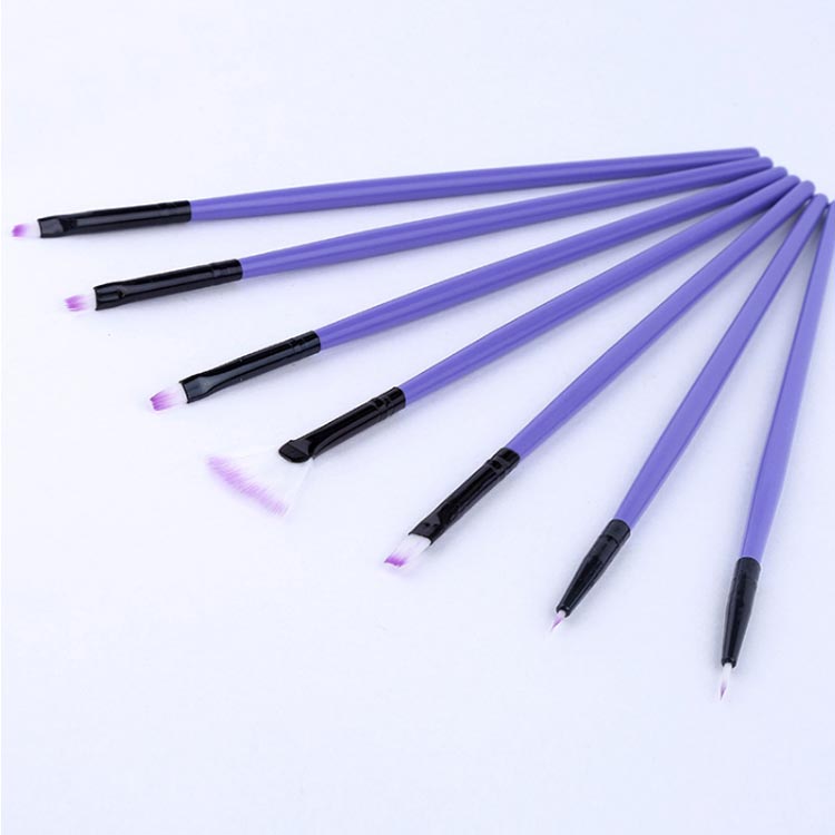 Nail art painting 6pcs wooden handle kolinsky hair nail brushes set with bag
