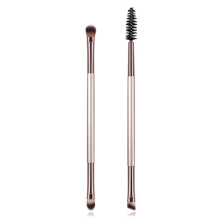 Champagne Gold Shiny Handle Eye Makeup Brushes Women Beauty Tools from China Supplier