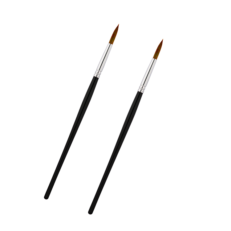 Different aize available nail art drawing gel painting wooden kolinsky acrylic nail brush