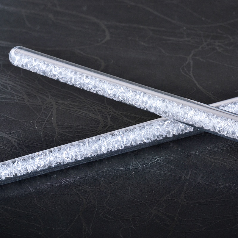 Nylon Diamond Concealer Makeup Brush Crystal Flat Eyeshadow Brush