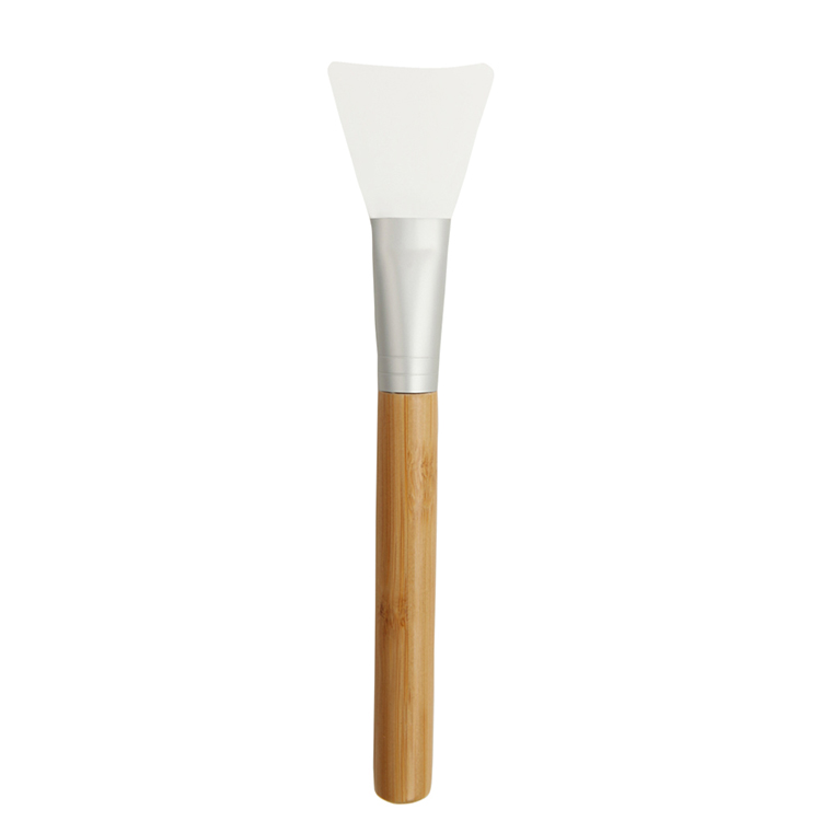 bamboo handle face mask making tool silicone brush face mask cosmetics brush for mask