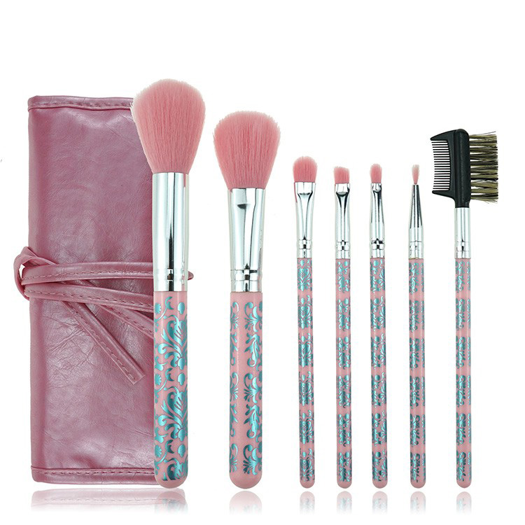 Factory nylon hair new custom brush cosmetic makeup brushes set