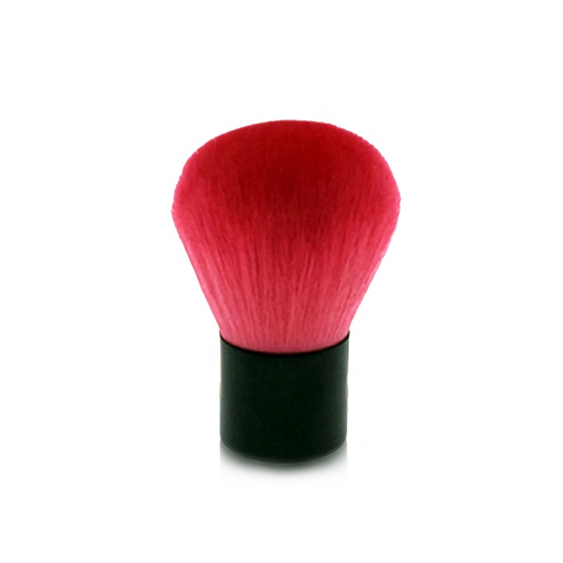 Single Black Base Red Hair Cosmetic Kabuki Powder Brush