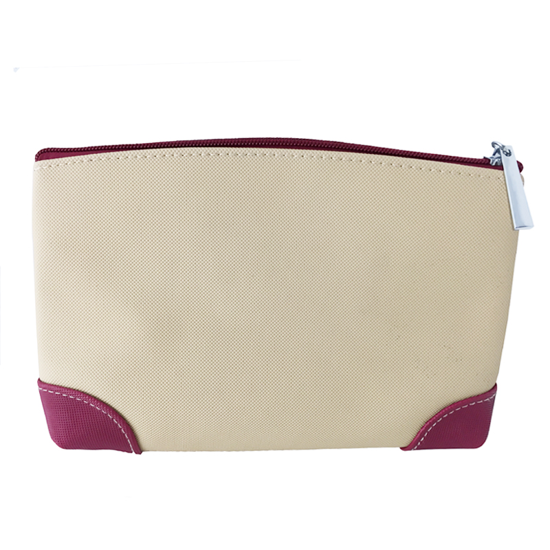 High Quality Cross Pattern PU Leather Cosmetic Bags Cases Portable Makeup Bag